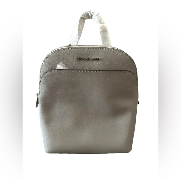 Michael Kors Pearl Grey Emmy Backpack - Picture 4 of 8
